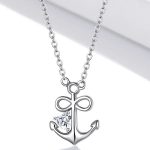 Strieborný náhrdelník s kotvou