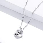 Strieborný náhrdelník s kotvou