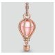 Strieborný prívesok, teplovzdušný balón, ružové zlato