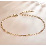 Ezüst karkötő, aranyszínű