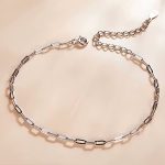 Ezüst karkötő, ezüstszínű