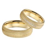 Dámsky snubný prsteň, pozlátený, nehrdzavejúca oceľ, veľkosť 6