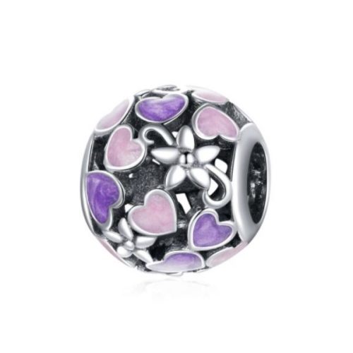 Strieborné kúzlo, vintage, fialové