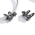 Strieborné kúzlo, mačacie, čierne