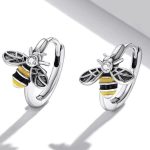 Dámske náušnice, strieborné, úľ