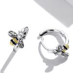 Dámske náušnice, strieborné, úľ