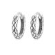 Dámske náušnice, strieborné, hadí vzor