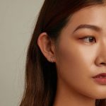 Dámske náušnice, strieborné, farebné oči