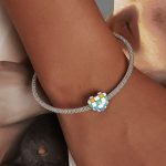 Strieborný prívesok, kárované srdce