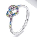 Strieborný dámsky prsteň, nekonečná láska, veľkosť 7