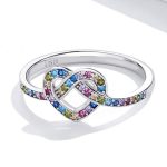 Strieborný dámsky prsteň, nekonečná láska, veľkosť 7