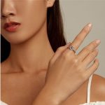 Strieborný dámsky prsteň, nekonečná láska, veľkosť 6