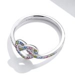 Strieborný dámsky prsteň, nekonečná láska, veľkosť 8