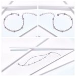 Ezüst karkötő, dupla