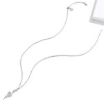 Strieborný náhrdelník s príveskom hada