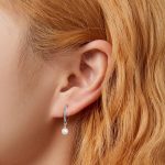 Strieborné náušnice s perlami, tyrkysové