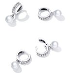 Strieborné náušnice s perlami