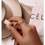 Strieborný prsteň, otvorený, s hviezdicou