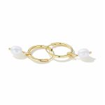 Ezüst fülbevaló gyöngyökkel