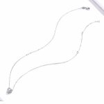 Ezüst nyaklánc cirkóniumszívvel