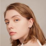 Strieborné náušnice so zirkónovým kryštálom