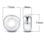 Strieborný prívesok stopky 2 ks + plátno, strieborné