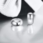 Strieborný prívesok stopky 2 ks + plátno, strieborné