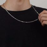 Ezüst nyaklánc férfiaknak, 55 cm