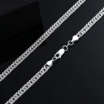 Ezüst nyaklánc férfiaknak, 55 cm