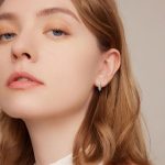 Strieborné náušnice, spletené