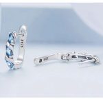 Strieborné náušnice, spletené