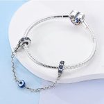 Strieborný prívesok s bezpečnostnou retiazkou, Božie oko