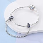 Strieborný prívesok s bezpečnostnou retiazkou, hviezda