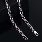 Ezüst nyaklánc férfiaknak, 55 cm