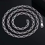 Ezüst nyaklánc férfiaknak, 60 cm