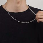 Ezüst nyaklánc férfiaknak, 60 cm