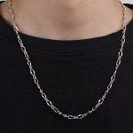 Ezüst nyaklánc férfiaknak, 60 cm