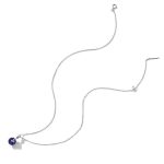 Strieborný náhrdelník s príveskom lapis lazuli