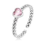 Ezüst gyűrű fonott mintával