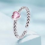 Ezüst gyűrű fonott mintával