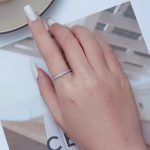 Strieborný dámsky prsteň so srdiečkom, veľkosť 6