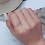 Strieborný dámsky prsteň so srdiečkom, veľkosť 6