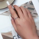 Ezüst gyűrű kék cirkóniumkristállyal, 6-os méret