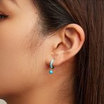 Strieborné náušnice s tyrkysom