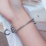 Strieborný náramok, dvojitý