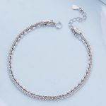 Strieborný náramok, dvojitý