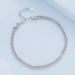 Strieborný náramok, dvojitý