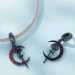 Strieborné kúzlo, ruža a mesiac