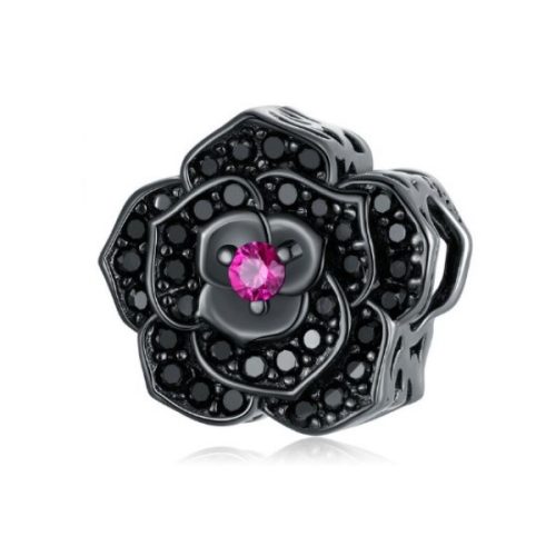 Strieborné kúzlo, čierna ruža