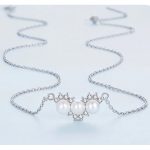 Strieborný náhrdelník s perlovým príveskom